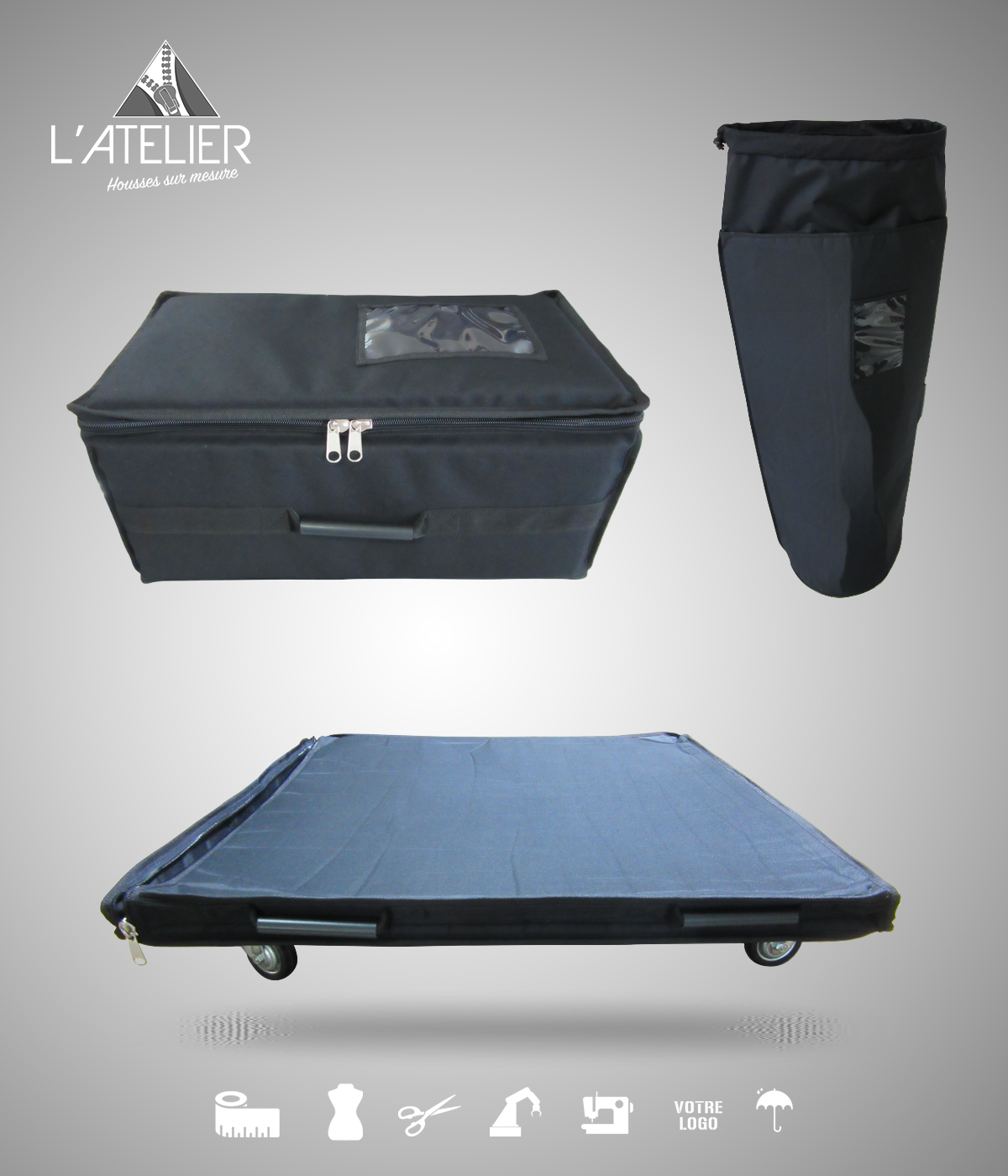 Kit de transport renforcées pour Selfie box, skate amovible