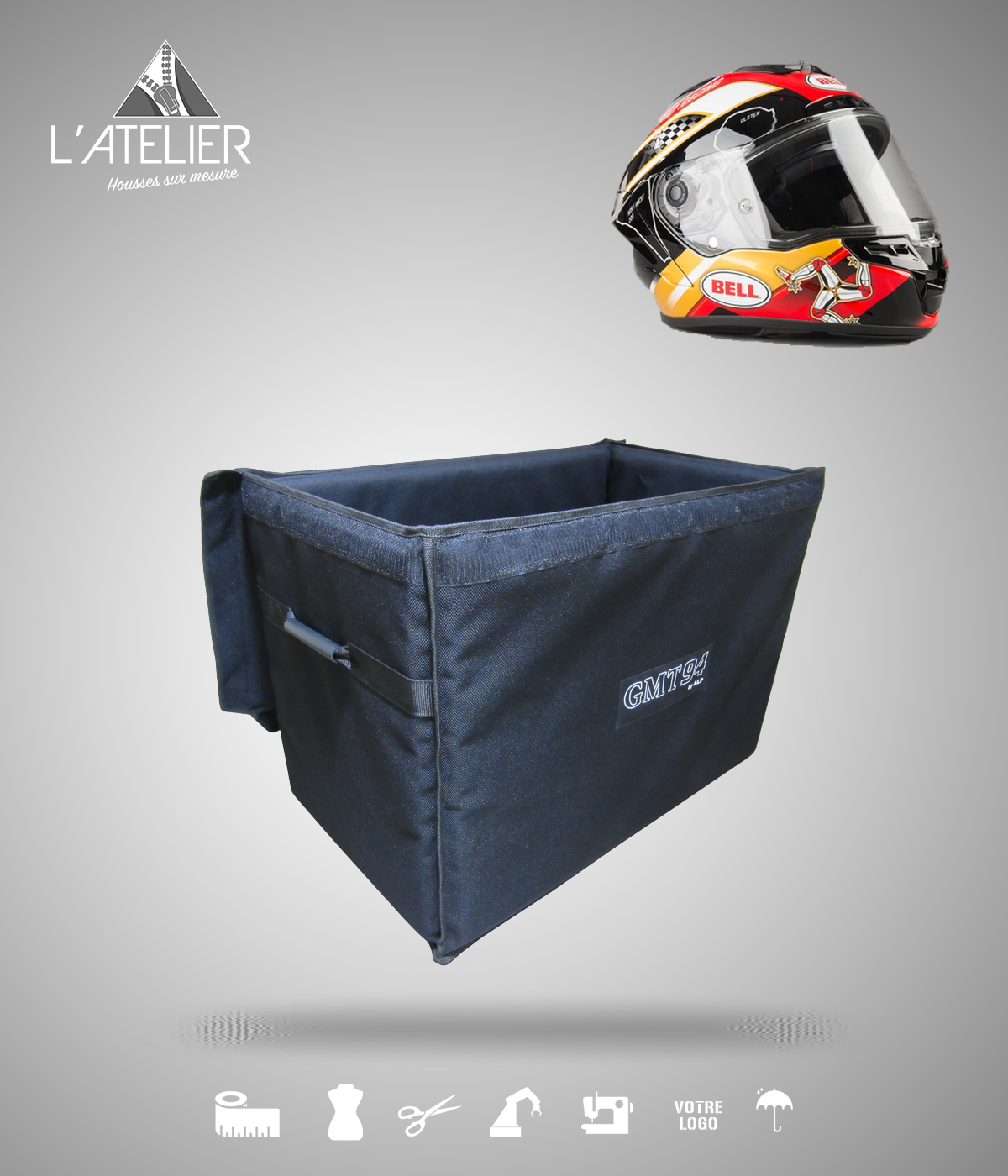 Housse de transport pour casque moto GP